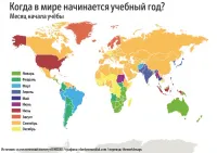 Ну и с чего это в Германии учебный год начинается в октябре? Во первых в каждой федеральной земле по разному а во вторых эта дата плавает но всегда учебный  год начинается летом.