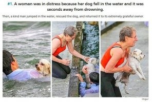 Мужик в одиночку спас тёткиного пса.