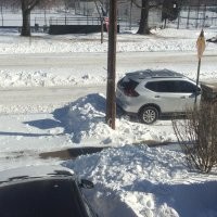 Да уж, пришлось лопатой помахать, зато сегодня день просто чудесный. На той неделе в четверг будет +10 С и вся эта красота пропадёт.