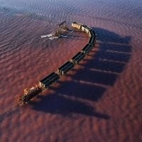 Небольшое уточнение: это технологическая дорога для добычи соли.