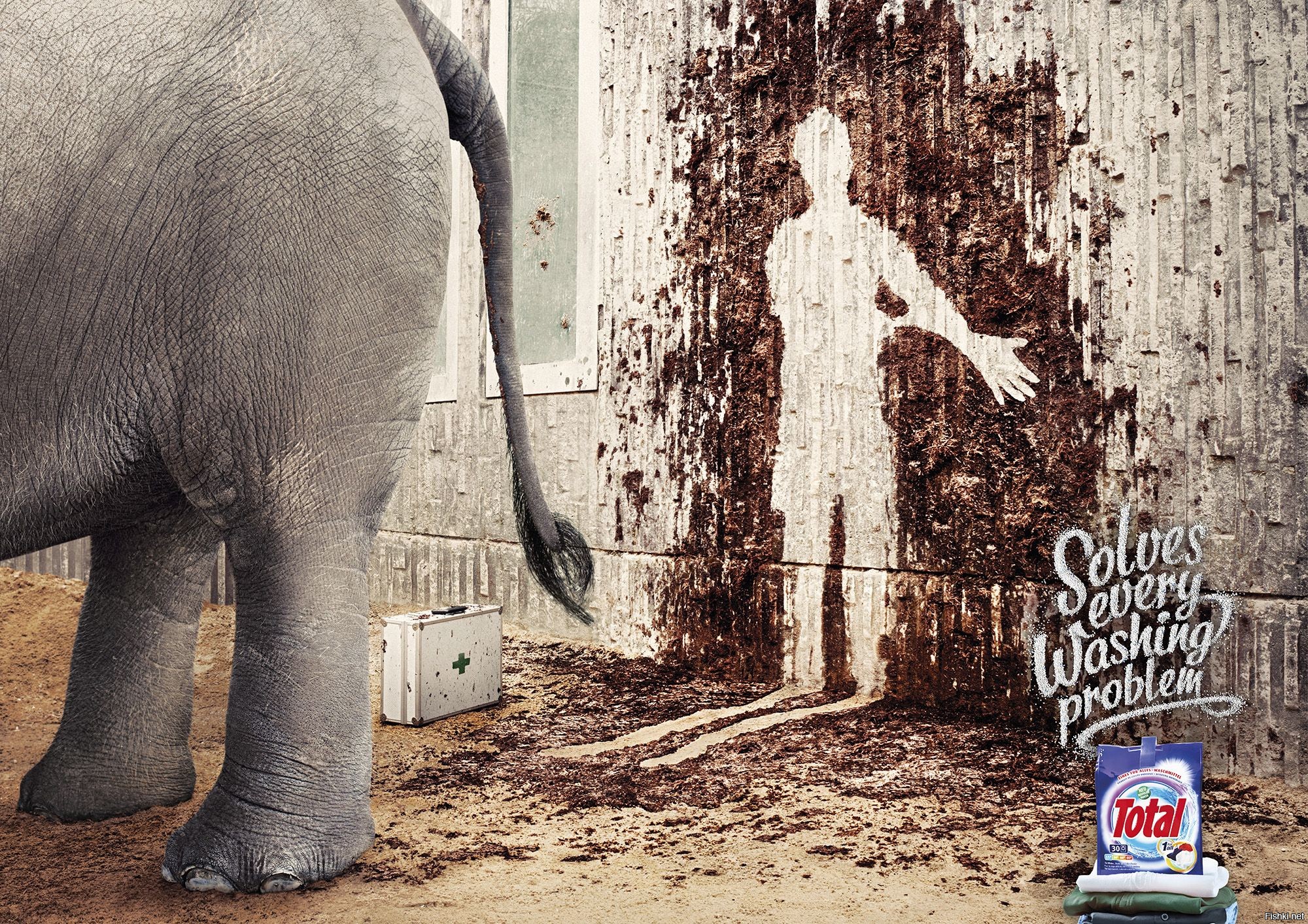 Креативная реклама со слоном