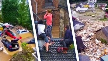 У вас когда в прошлом году наводнение в Германии было ты тоже смеялся и предлагал Меркель в бундестаг на резиновой лодке подвести?