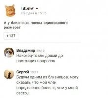 Двойного угара пост о близнецах