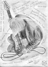 Когда-то в курсантские годы нарисовал. Рисунок взял с обложки какой-то книги у друга.