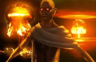 Возможно,  это отсылка к серии игр Civilization, где из-за бага в коде, когда Ганди делался слишком добрым, счётчик агрессии перескакивал через ноль, и давал ему небывалые 256 очков агрессии, так что Индира просто устраивал всем на Земле ядерный  холокост и геноцид танковыми клиньями, выерзая под ноль местное население..