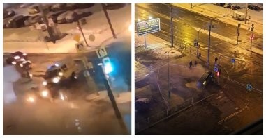 не догоняю, как он там вообще оказался? это ж не проезжая часть..
на газоне парковался?