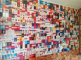 Я в 90-е собирал пачки от сигарет...