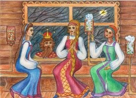Нет - моя третья сестрица-девица, которая обещалась родить богатыря, для...  батюшки-царя.  Больше ж ничего не умела.