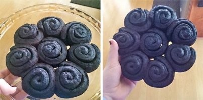 Я примерно с таким же результатом делал пирожные "картошка" в плане тоже были очень похожи на котяхи) 

и небольшое наставление всем начинающим кулинарам как я: Ребята, даже если вы на 110% уверены в своем рецепте - всегда сначала готовьте небольшую порцию на пробу! Не надо вот этого "ух щя так вкусно получится надо сразу наготовить побольше!" по тому что в 95% случаев вкусно не получится и либо вам придется сквозь слезы давясь съедать всё, либо скрепя сердце выкидывать много