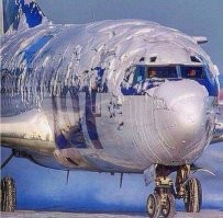 Обморожение самолёта?! Может обледенение?