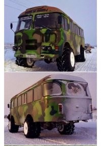 Не, в самые интересные места, такой автобус не проедет. 
Он чисто асфальтовый. 

Лучше так, как-то: