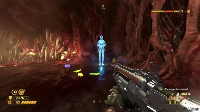 Альтернативно живые в Doom были, если верить этой голограмме.