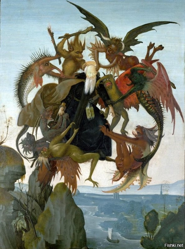 «Мучения Святого Антония» – первая известная картина Микеланджело, которая, как полагают, была нарисована Микеланджело, когда он был в возрасте всего 12 или 13 лет  сделал цветную копию известной гравюры Мартина Шонгауэра под названием «Искушение Святого Антония»
