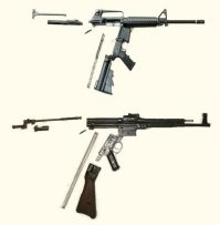 с калашом автор бред полнейший накалякал! stg-44, это американская винтовка m-16, а не калаш!