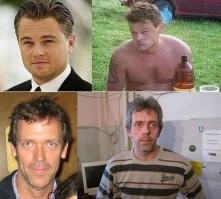 Простые люди, которые похожи на звезд, как близнецы