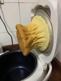 Может, это тесто в хлебопечке?