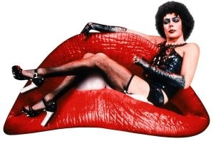 а вот еще такой тим карри в "шоу ужасов рокки хоррора" 1975 год...
