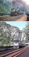 Смотрю так коптило в прошлом, что новый поезд до сих пор в саже:)