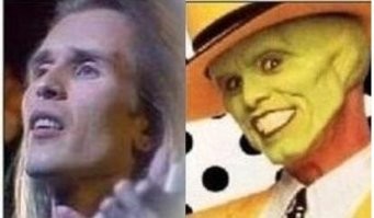 Как снимали фильм "Маска" (фото со съёмок)