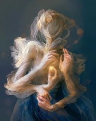 Пример изобразительного творчества искусственного интеллекта.
Что-то в этом есть.