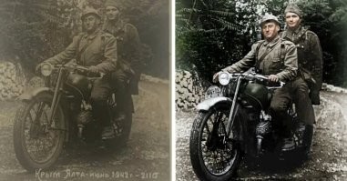 Эту фотографию моего пра-пра-дяди? А Что дядя с товарищем делал в 42 году в Крыму в форме солдат вермахта ?