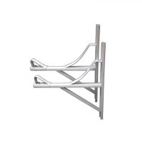 в туалете над сливным бачком, у меня у мамы так сделано...
по аналогии как на картинке, если трубы мешают, то  можно на кронштейны повесить..