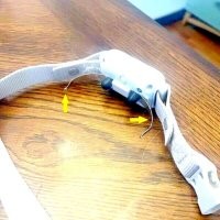 Помимо того, что резина бывает токопроводящая, металлические пластины на ошейнике указывают на то, что он таки использует функцию поражения электрическим током.