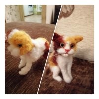 пятачок просто попал не в те руки. любое рукоделие в начале каля-маля, а потом красота. но не в случаях когда набор для сухого валяния купил, а руки умелые в комплект не входят. воспользуюсь случаем и  хвальнусь немного)