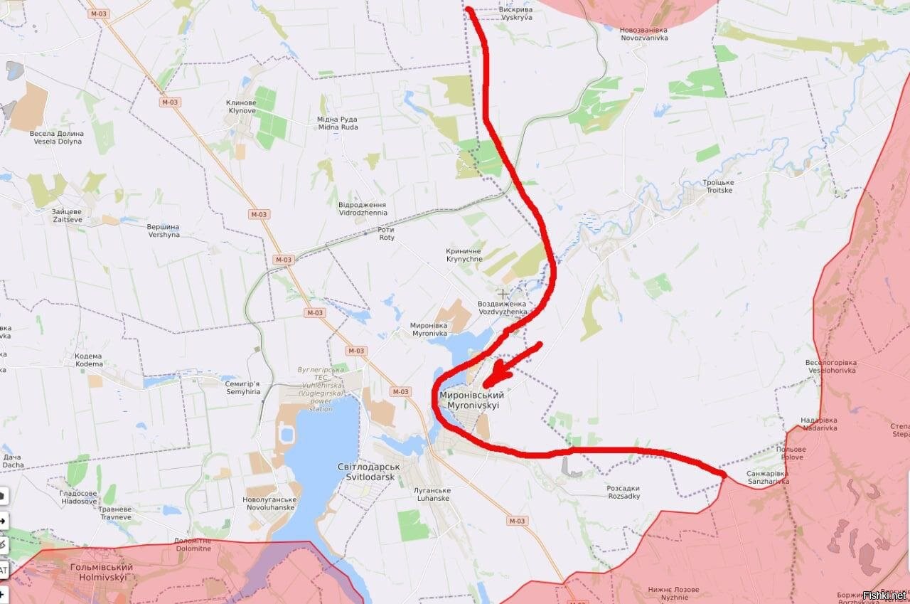 Поселок мироновский донецкая область карта