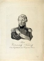 "Более того, даже сохранил глаз."
___________
На счёт повязки не скажу, а одноглазым он был. Вот портрет нарисованный немецким художником в начале 19 века. Так сказать "с натуры". Рисунок находится в одном из музеев Дрездена и выполнен медным карандашом в точечной технике.