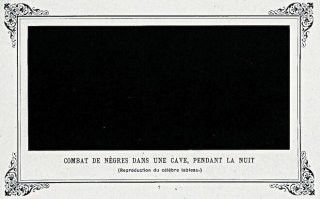 Битва негров в тёмной пещере глубокой ночью, 1882 г.