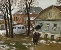 Это больше похоже на иллюстрации к какому то любовному роману, чем на картины. Мне лично нравится стиль другого художника. Валентин Губарев. Вот пример его работы. Он и забавных толстушек тоже рисует. Все работы у него разные по содержанию, но одинаковые по стилю.