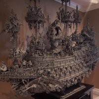 &nbsp;Моделист построил точную копию корабля из «Пиратов Карибского моря»
