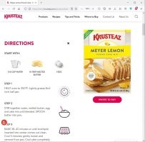 "Лимонный кекс на упаковке и внутри словно отрезан от одного куска" - а ничего что на коробке написано "Pound cake mix", то есть "смесь для однофунтового кекса"?! Если сложно прочитать, то можно включить логику и понять, что с такой глазурью кекс в коробку не ляжет. Ну а уж если совсем сложно, то можно зайти на страничку производителя и посмотреть что с этой коробкой (точнее, с ее содержимым) нужно делать.