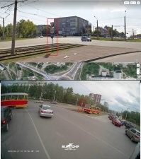Там знак стоит, у самых путей трамвая, для альтернативно одаренных...