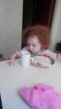 А это моя, когда маленькая была. Рыжий домовёнок)