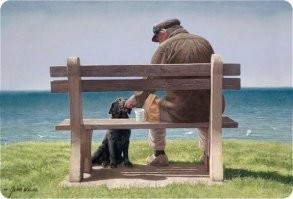 По длинной, дикой, утомительной дороге шел человек с собакой. Шел он себе шел, устал, собака тоже устала. Вдруг перед ним   оазис! Прекрасные ворота, за оградой   музыка, цветы, журчание ручья, словом, отдых.

  Что это такое?   спросил путешественник у привратника.
  Это рай, ты уже умер, и теперь можешь войти и отдохнуть по-настоящему.
  А есть там вода?
  Сколько угодно: чистые фонтаны, прохладные бассейны…
  А поесть дадут?
  Все, что захочешь.
  Но со мной собака.
  Сожалею, сэр, с собаками нельзя. Ее придется оставить здесь.

И путешественник пошел мимо. Через некоторое время дорога привела его на ферму. У ворот тоже сидел привратник.

  Я хочу пить,   попросил путешественник.
  Заходи, во дворе есть колодец.
  А моя собака?
  Возле колодца увидишь поилку.
  А поесть?
  Могу угостить тебя ужином.
  А собаке?
  Найдется косточка.
  А что это за место?
  Это рай.
  Как так? Привратник у дворца неподалеку сказал мне, что рай   там.
  Врет он все. Там ад.
  Как же вы, в раю, это терпите?
  Это нам очень полезно. До рая доходят только те, кто не бросает своих друзей.