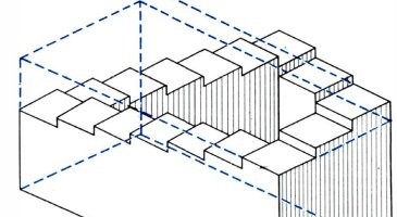 вот то что на этом рисунке оно выглядит логично, но это совсем не то же самое что на видео 

вы меня простите я учился на архитектурном и у нас был урок черчения где мы очень много проходили конструкции и вот то что на видео это просто монтаж или умелая съемка с использованием 2х пар близнецов

в доказательство этого человек мог бы просто вытянуть руку что бы его было видно и внизу и вверху при условии если бы они РЕАЛЬНО хотели бы продемонстрировать этот якобы оптический обман, а не просто запудрить мозги доверчивым зрителям
