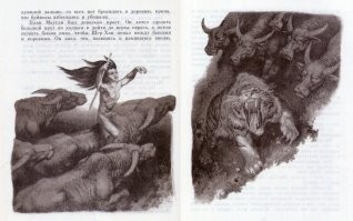 помню в детстве у меня была книга Маугли с шикарными иллюстрациями