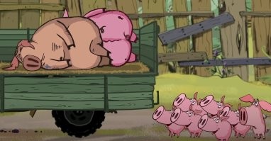 Да, да.  Я как раз мультик вспомнил. "когда мама с папой уезжали на выставку"