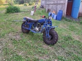 Я из мопеда вот такую самоделочку запилил.