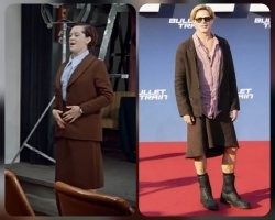 На красной дорожке в Берлине Брэд Питт появился в юбке