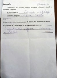 Грамматические ошибки есть в заданиях для детей.  1 класс.
