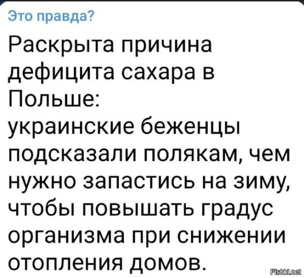 Да ладно?
Поляки и без сопливых не дураки погреться "коварным раствором"
Сами кого хочешь научат.