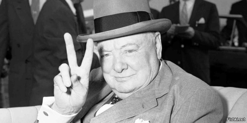 19. Вообще-то этот жест - жест означающий "Победа" (Victory). Очень часто использовался У. Черчиллем. И отсылка-жест, скорее к нему.