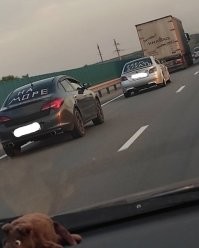 Я так понял,самая первая машина в ряду везёт напитки)