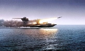 Ракетный корабль-экраноплан проекта 903 «Лунь»[4] (заводской номер С-31[1], по кодификации НАТО: Utka[5])   советский ударный экраноплан-ракетоносец проекта 903, разработанного в ЦКБ по СПК им. Р. Е. Алексеева под руководством В. Н. Кирилловых. Создан на опытном заводе «Волга» и является единственным полностью построенным кораблём проекта 903 из восьми планировавшихся[1].

Экраноплан предназначен для поражения надводных кораблей водоизмещением до 20 000 тонн из состава корабельных ударных группировок, десантных соединений, конвоев и одиночных кораблей, как водоизмещающих, так и на подводных крыльях и воздушной подушке вне противодействия авиации (в том числе ДРЛО) противника. Экраноплан «Лунь» благодаря относительно высокой (для надводных и низковысотных носителей) скорости движения и незаметности для корабельных радаров может подходить к целям на расстояние пуска ракет.
Размах крыла   44,00 м;
Длина   73,80 м;
Высота   19,20 м;
Площадь крыла   550,00 м2;
Масса:
пустого самолёта   243 000 кг,
максимальная взлётная   380 000 кг;
Тип двигателей   НК-87;
Тяга   8   13 000 кгс;
Максимальная скорость   500 км/ч;
Практическая дальность   2000 км;
Высота полёта на экране   1…5 м;
Мореходность   5…6 баллов;
Экипаж   10 чел.;
Вооружение:
3   2   ПУ ПКР 3М-80 «Москит»,
2   4   23-мм АУ УКУ-9К-502-II.