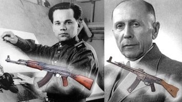 Уже всему миру известно, что автомат Калашникова был изобретен не самими покойным генералом, а был украден у немецкого изобретателя – Хуго Шмайсера. Жизнь подтверждает, что шила в мешке не утаишь. 
________________________________________