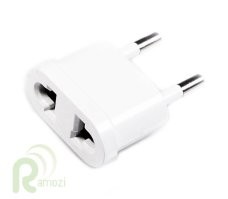 Чуть-чуть подточить вилка будет входить. С розетками и удлинителями поможет переходник: