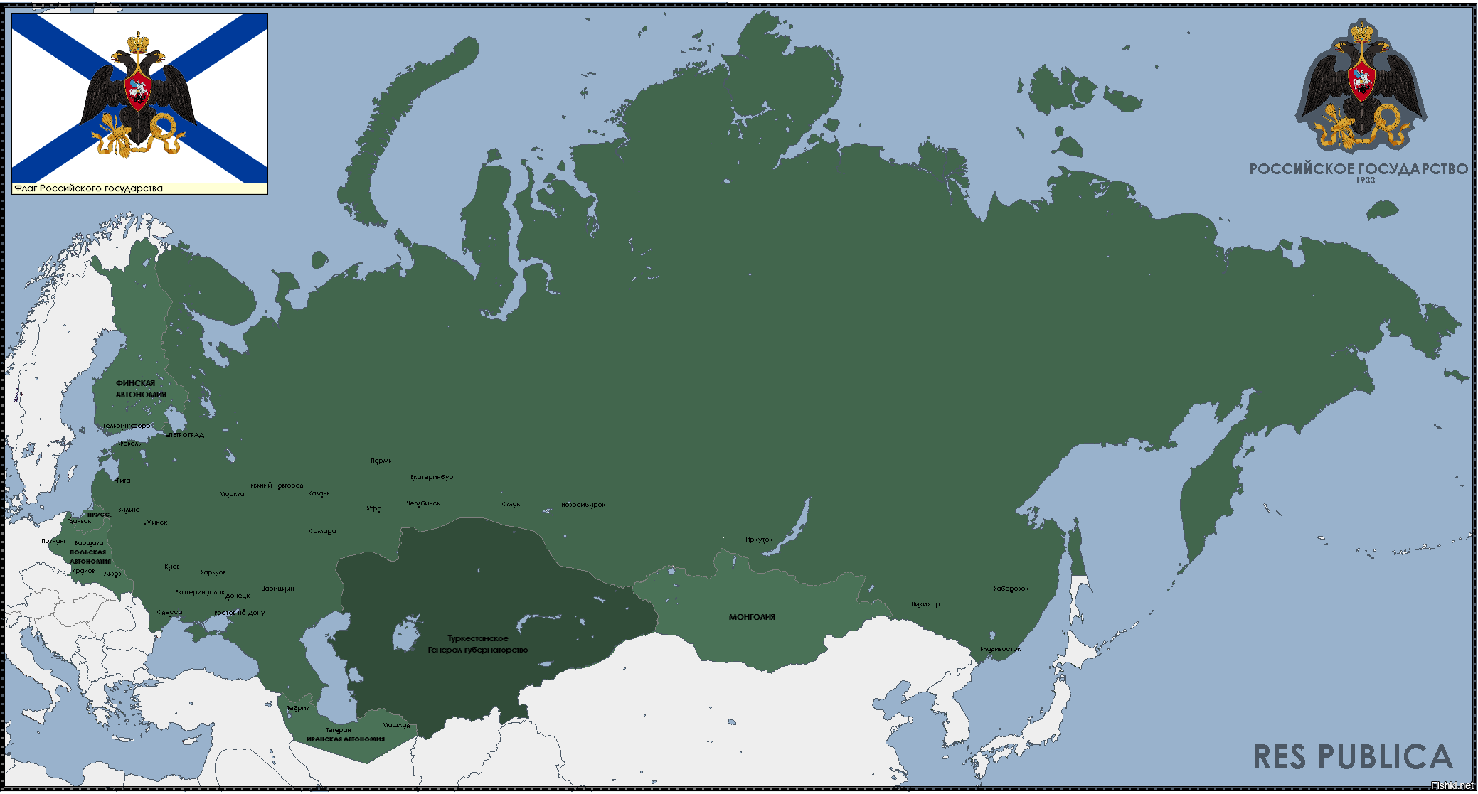 Альтернативная история Российской империи карта